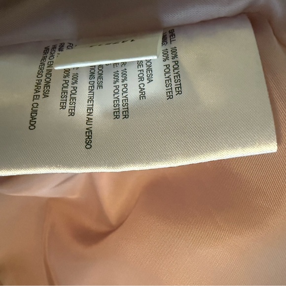 Women's Michael Kors Light Pink Hooded Rain Jacket Sz S - Picture 10 of 15